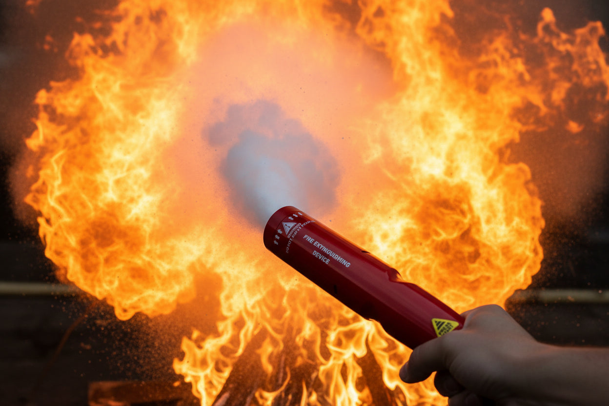 BRAND NEW: PFE-1 Portable Aerosol Fire Extinguisher JE 50 – The World’s Most Versatile & Compact Fire Extinguisher