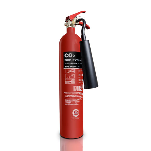 2 KG CO2 Fire Extinguisher British Standard Office Home Electrical 34 B Rating EN3 Kitemarked