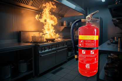 Premium FSS UK 3 Litre Wet Chemical Fire Extinguisher British Standard Kitemark