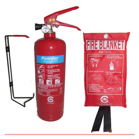 Premium FSS UK 2 KG ABC Powder British Standard Kitemarked Fire Extinguisher With CE Marked Fire Blanket